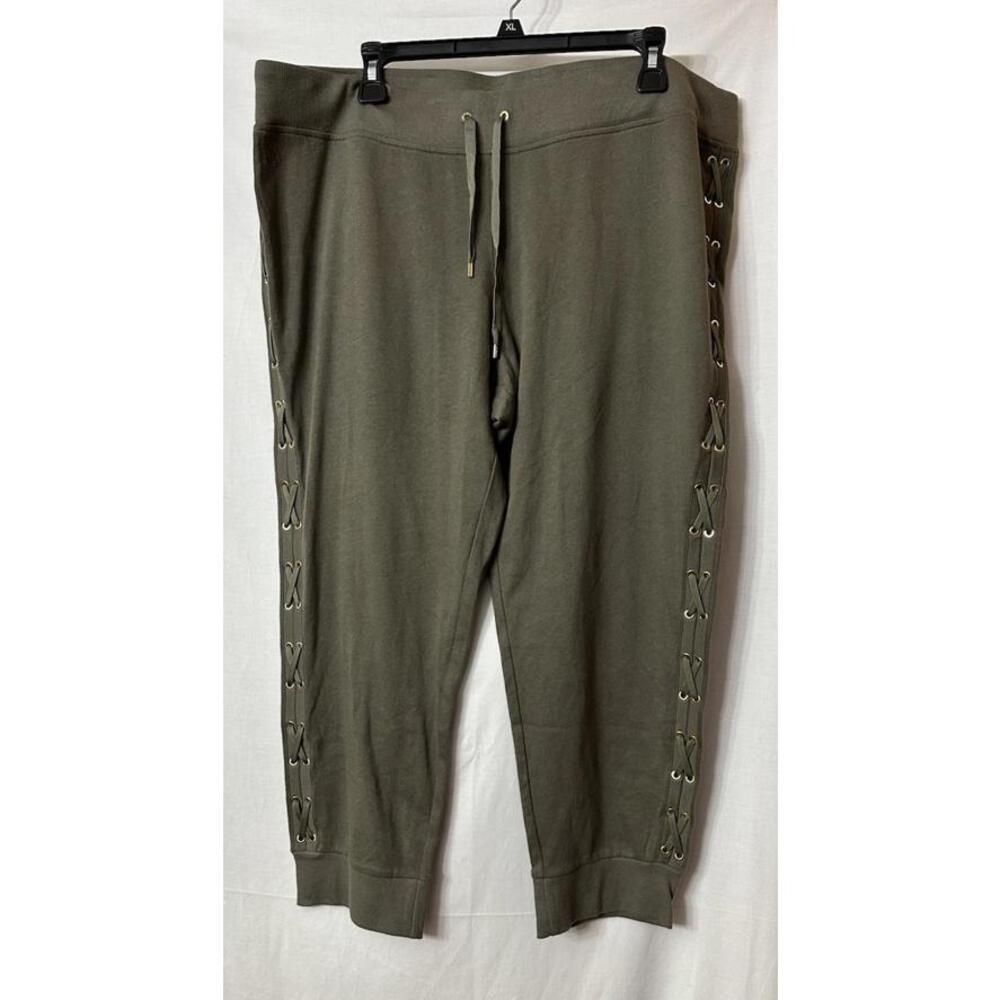 NWT Lauren Ralph Lauren LRL Womens Elastic Drawstring Waist Crop Capri Pants 2XL